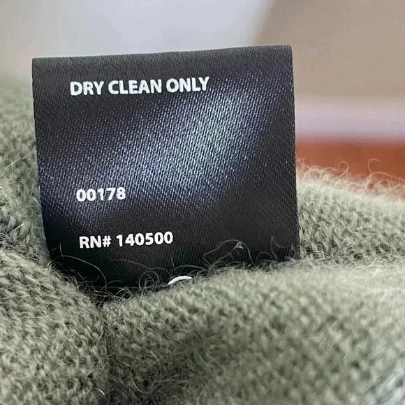 RtA Leana Sweater Dress Womens M Cashmere Olive Sleeveless Cowl Neck $495 NEW - Picture 5 of 8